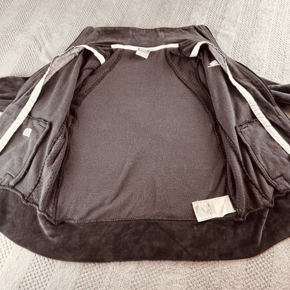 Vintage Y2K - Nike Women's Small (4-6) Velour Brown Full Zip Track Suit Set - Picture 6 of 16